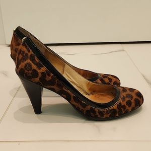Michael Kors Leopard Print Heels - Size 7.5
